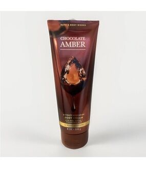 Bath & Body Works Chocolate Amber Body Cream 8 Oz New